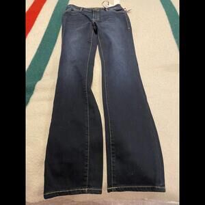 Jag Straight Leg Jeans Womens 4 Mid Rise Dark Blue Denim